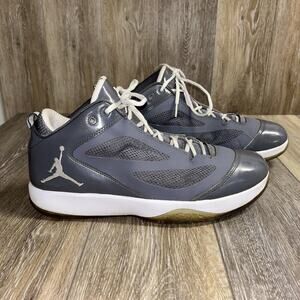 Nike Air Jordan Mens US Size 13 Q FLIGHT Rabbit Grey White Sneaker Shoes